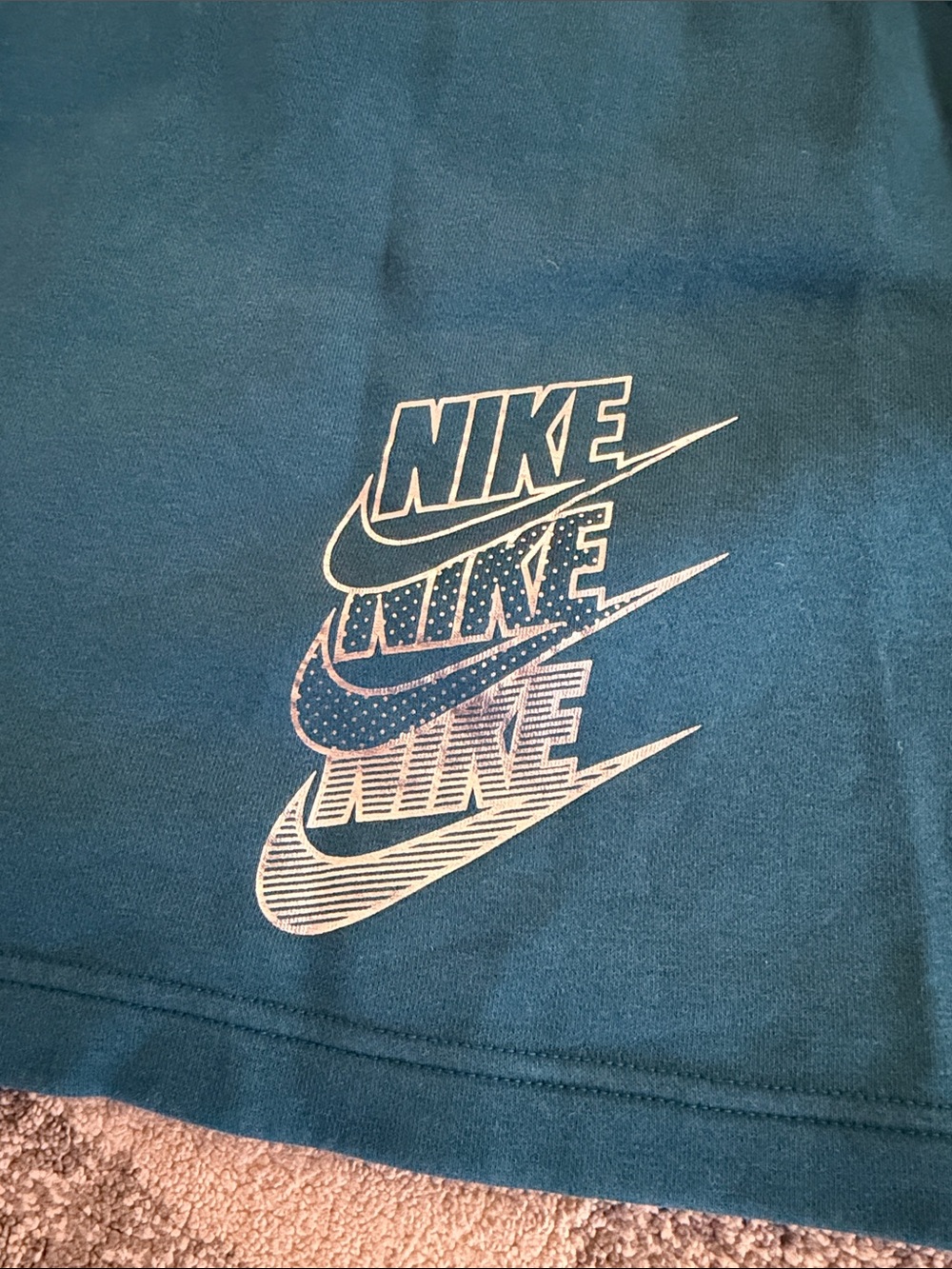 Nike Teal Half-Zip Sweatshirt with silver L - Picture 6 of 6